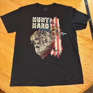 Fruit of the Loom Hunt Hard Black Short Sleeve T Shirt Large Hunting Outdoor